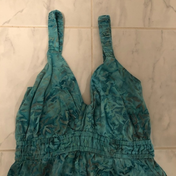 Temptation teal/green tank dress. EUC - Picture 2 of 8